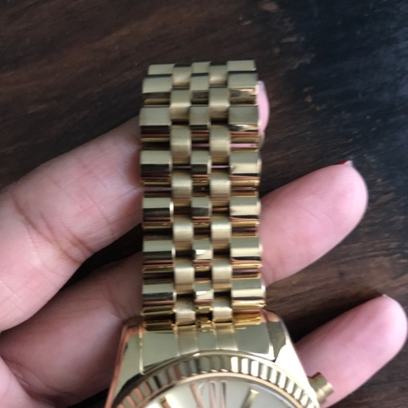 Michael Kors Lexington Gold Chronograph Watch - Picture 4 of 5